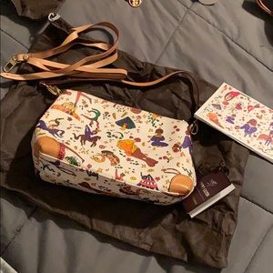 Vintage coated piero guidi magic circus handbag